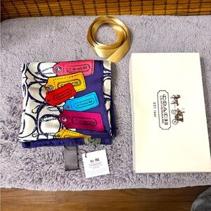 Coach Silk Signature C Silk Scarf NEW WITH TAGS